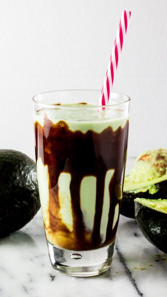 Indonesische avocado milkshake gerecht