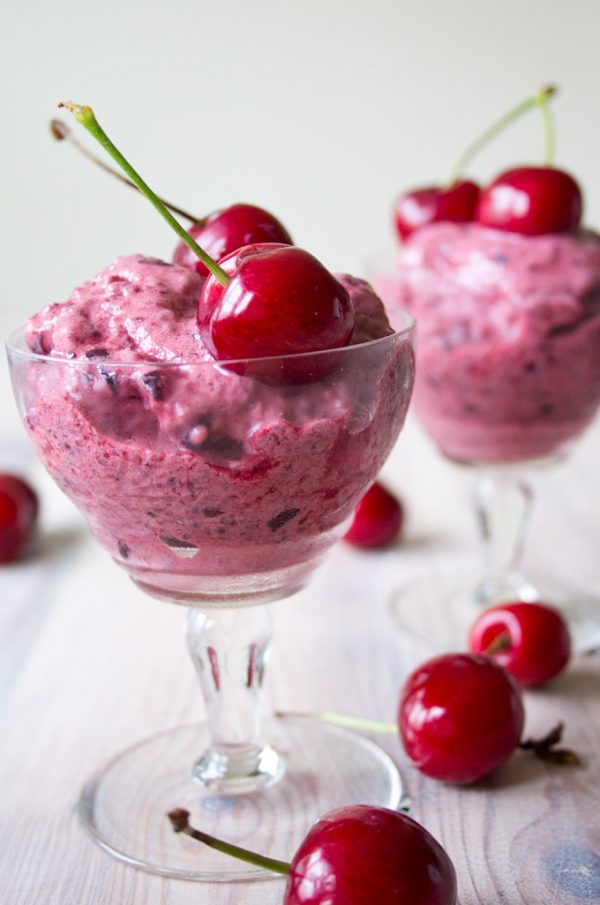 gezonde dessert maken van frozen yoghurt
